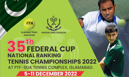 Federal Cup National Ranking Tennis Championships from December 5, 2022