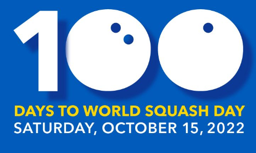 100 Days to go until World Squash Day