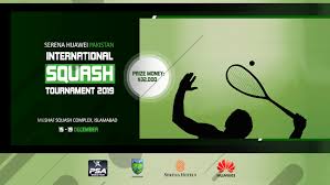 Serena Hotels Huawei International Squash Championship 2019, starts from December 15