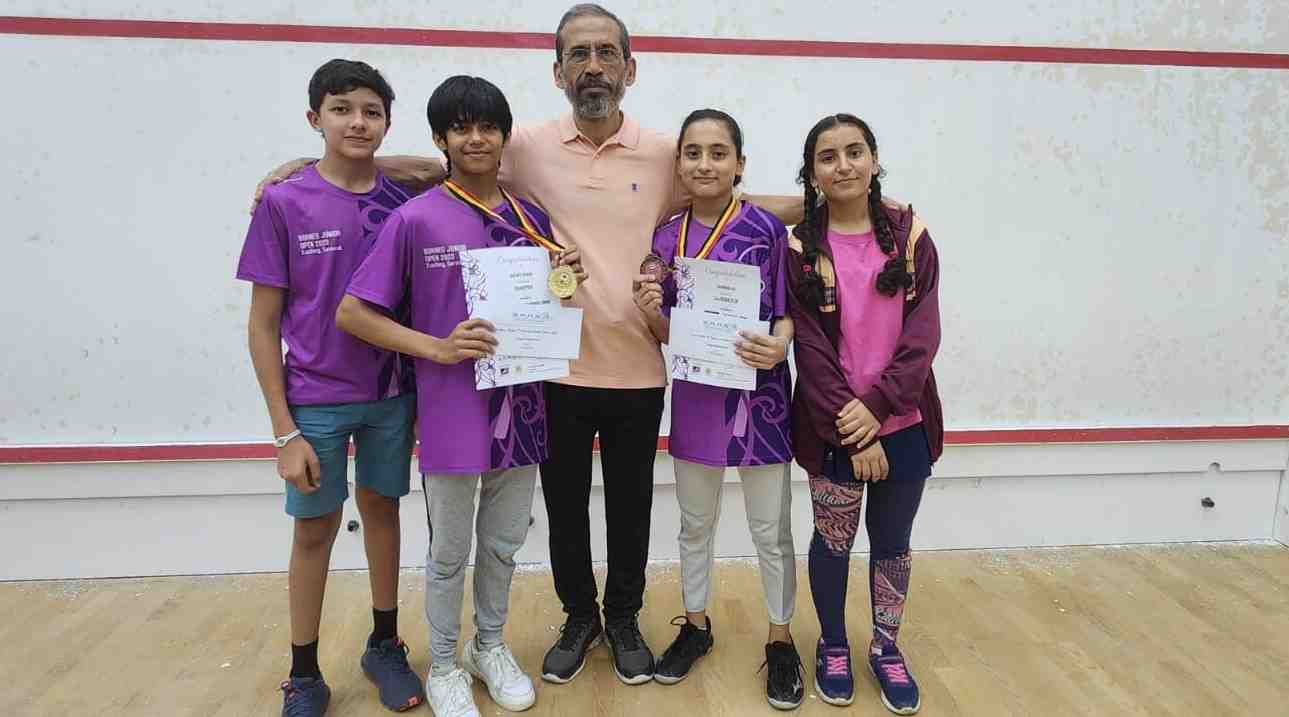 Borneo Junior Open 2023: Huzaifa wins gold, Mahoor claims silver medal