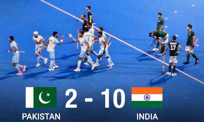 Asian Games 2023: India beat Pakistan 10-2 to qualify for semifinal