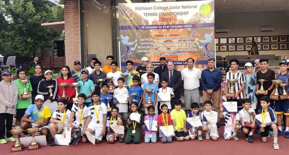 Bilal, Ahtesham, Mazari win titles in Aitchison College Junior Tennis