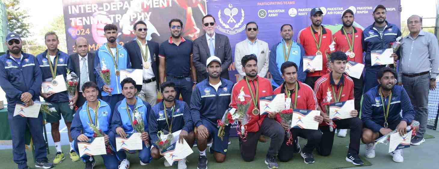 Inter-Department Tennis Trophy 2024: PAF lift title