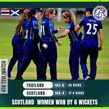 ICC Women’s World Cup Qualifier: Kathryn leads the charge in Scotland’s win