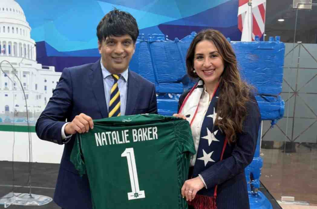 PFF President Syed Mohsen Gilani calls on Chargé d’Affaires of the US Embassy in Pakistan, Natalie A. Bake