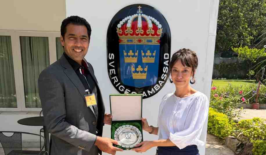 Aisam-ul-Haq  PTF calls on Ambassador of Sweden Alexandra Berg von Linde