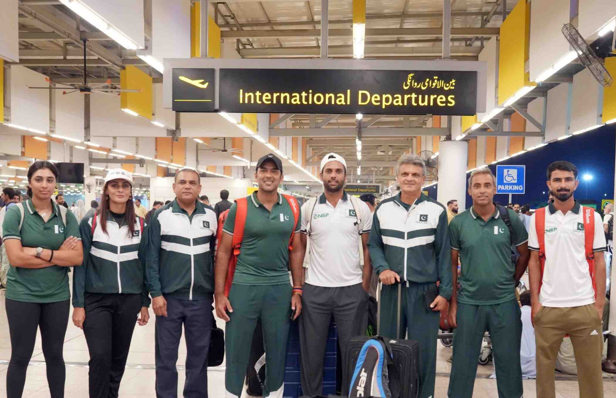 Pakistan Tennis Contingent Departs for Asian Games 2026