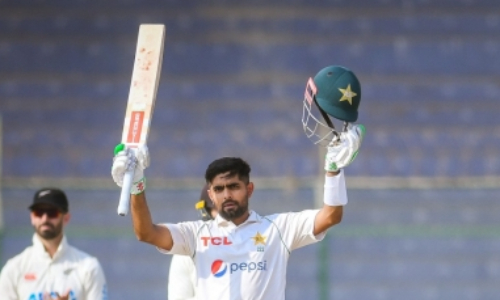 Babar becomes highest run-scorer in Tests in 2022 as Pakistan reach 317-5