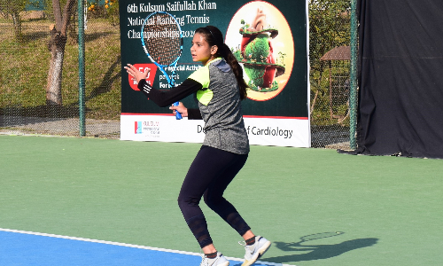 Kulsum Saifullah Khan National Ranking Tennis Tournament: Final on Sunday