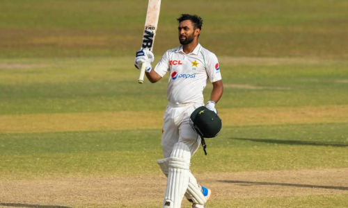 Abdullah Shafique Completes century against Northern in QAT