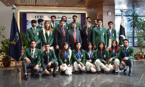 Taekwondo players honoured 