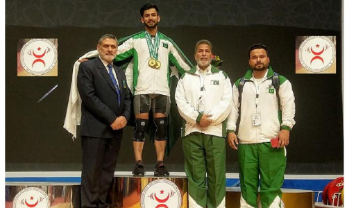 Talha wins 3 gold in international weightlifting