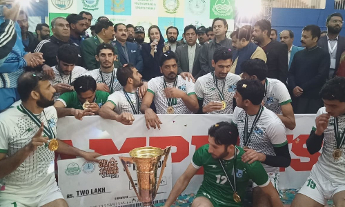 PAF defeat WAPDA 3-1 to clinch Mir Chakar Azam Rind Volleyball title