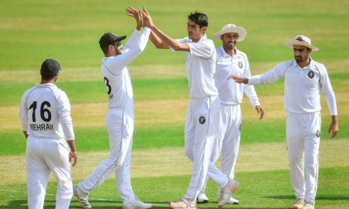 Irfanullah takes five, Haider, Salman and Zeeshan hit centuries