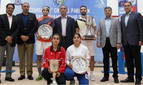 CNS Squash Championships: Nasir Iqbal, Zainad Khan clinch titles