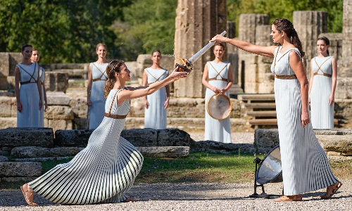 Olympic flame for Beijing 2022 lit in Ancient Olympia