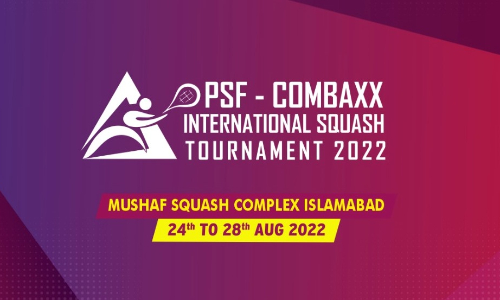 PSF-Combaxx International Squash Tournament form August 24