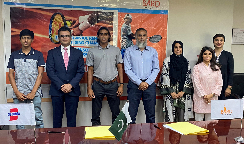BARD Foundation to sponsor young tennis star Huzaifa for training in USA